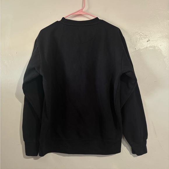 Crewneck sweatshirt w Floral embroidered “faith hope love” Graphic Love in faith - Picture 3 of 4